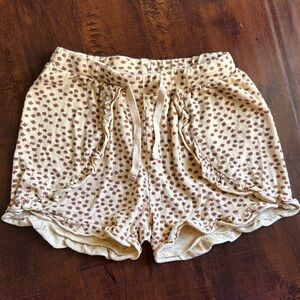 Konges Slojd kids girls floral dot Shorts size 5-6